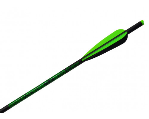 Стрела арбалетная микс карбон Centershot Toxic 20" Half Moon Nock