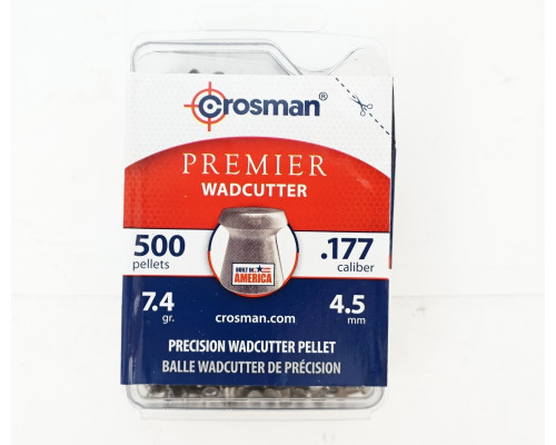 Пули Crosman Wadcutter 4,5 мм, 0,48 грамм, 500 штук